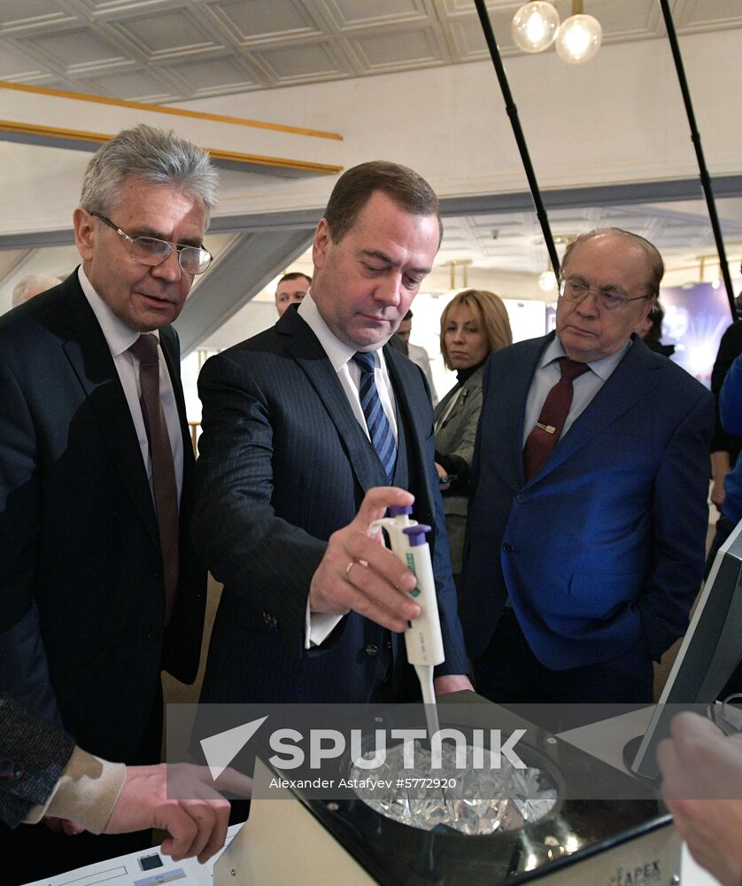 Prime Minister Dmitry Medvedev attends events as part of Year of Mendeleev's Periodic Table