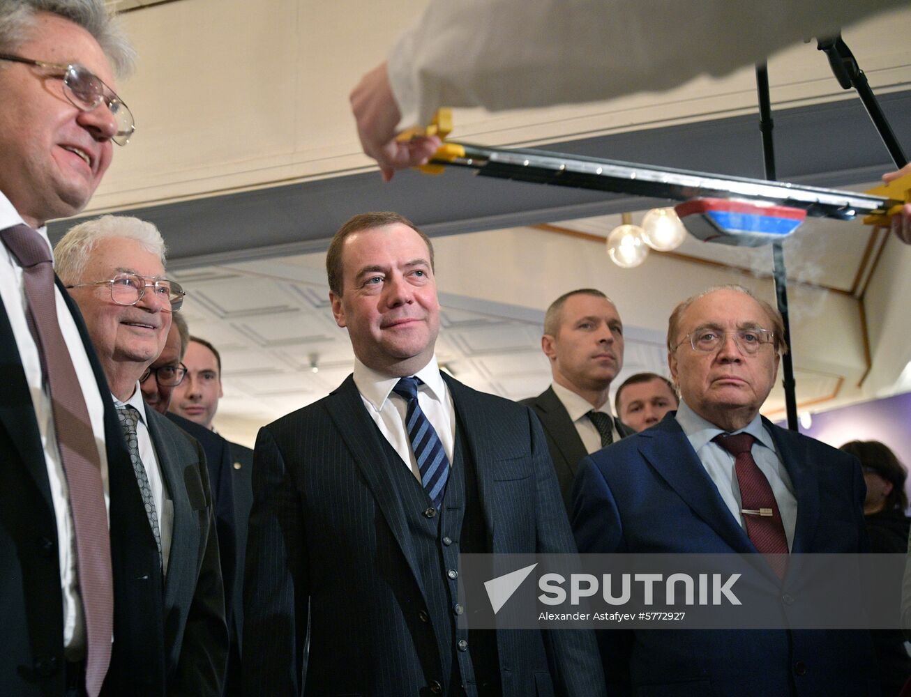 Prime Minister Dmitry Medvedev attends events as part of Year of Mendeleev's Periodic Table