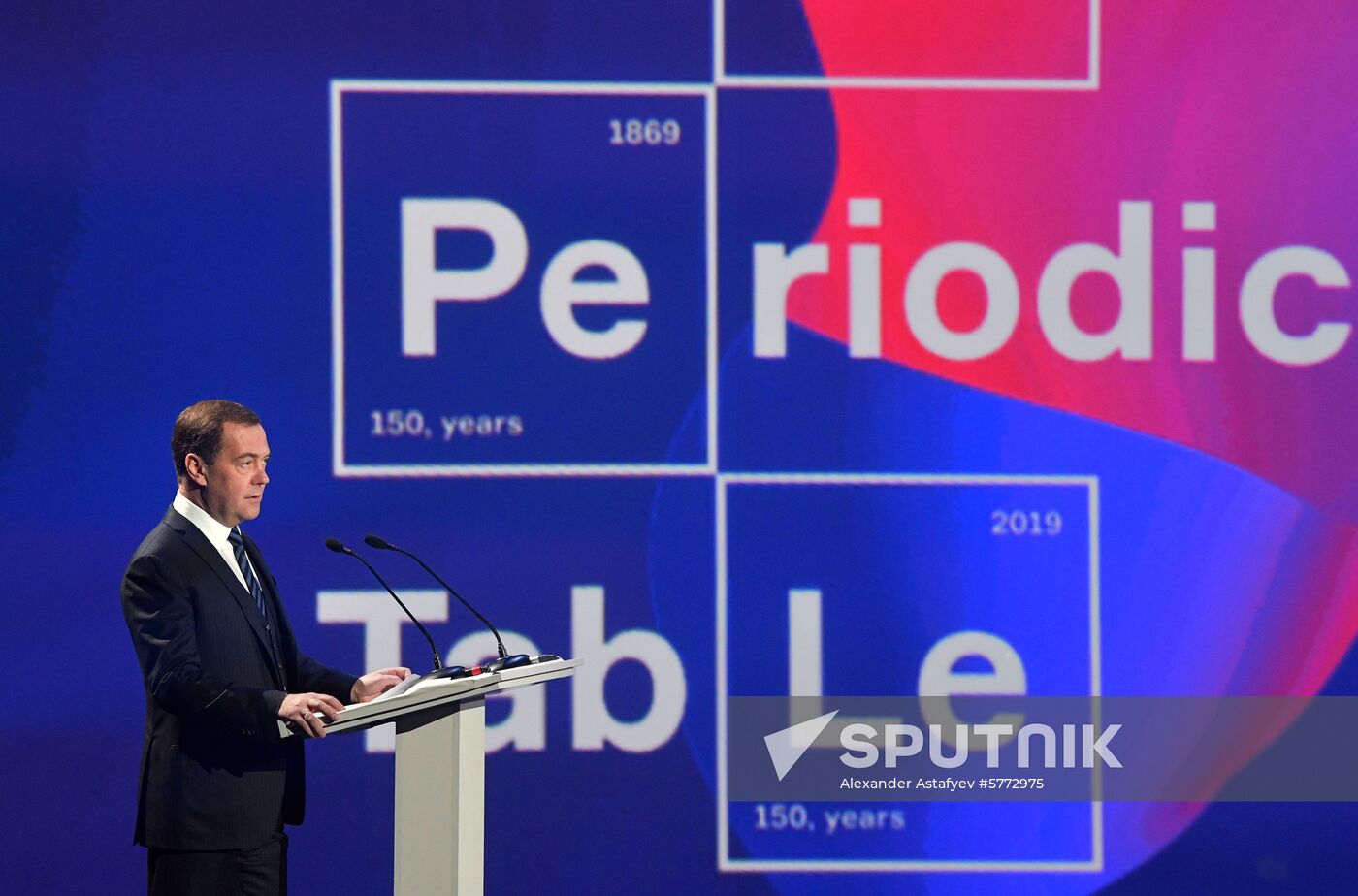 Prime Minister Dmitry Medvedev attends events as part of Year of Mendeleev's Periodic Table