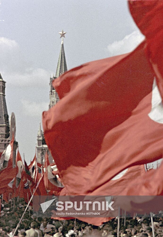 May Day demonstration on Red Square