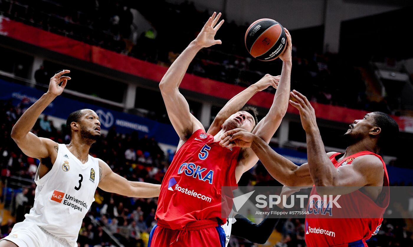 Russia Basketball Euroleague CSKA - Real