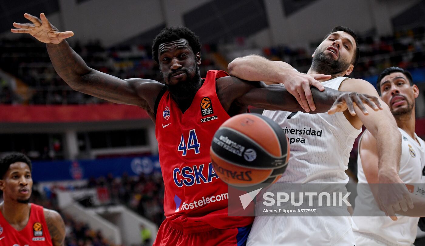 Russia Basketball Euroleague CSKA - Real