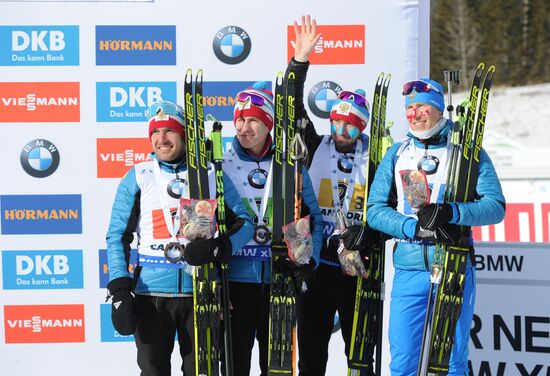 Canada Biathlon World Cup Relay Competition Men