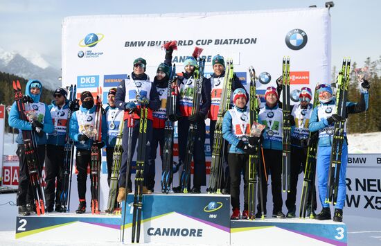 Canada Biathlon World Cup Relay Competition Men
