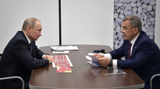 President Putin's working trip to Tatarstan