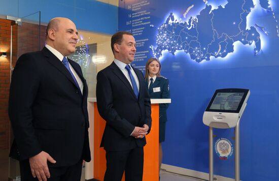 Prime Minister Dmitry Medvedev visits Federal Taxation Service