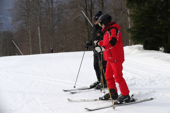 President Vladimir Putin's working trip to Sochi