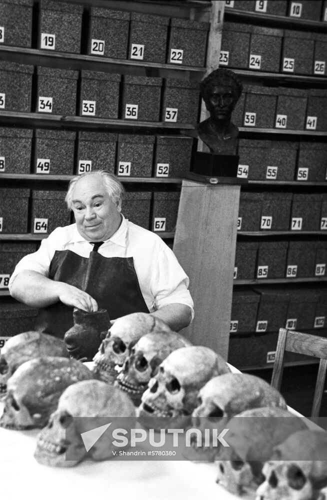 Soviet anthropologist Mikhail Gerasimov