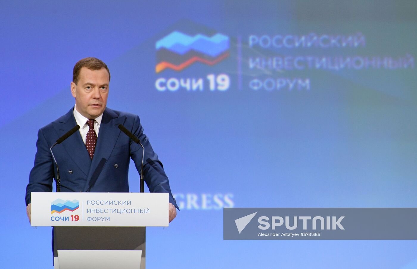 Prime Minister Dmitry Medvedev attends 2019 Russian Investment Forum in Sochi