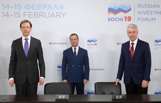 Prime Minister Dmitry Medvedev attends 2019 Russian Investment Forum in Sochi