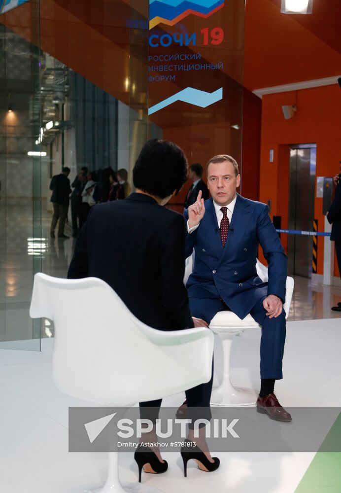Prime Minister Dmitry Medvedev attends 2019 Russian Investment Forum in Sochi