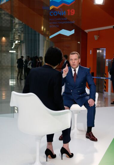 Prime Minister Dmitry Medvedev attends 2019 Russian Investment Forum in Sochi