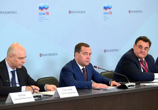 Prime Minister Dmitry Medvedev attends 2019 Russian Investment Forum in Sochi