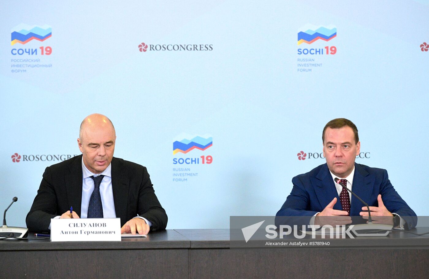 Prime Minister Dmitry Medvedev attends 2019 Russian Investment Forum in Sochi