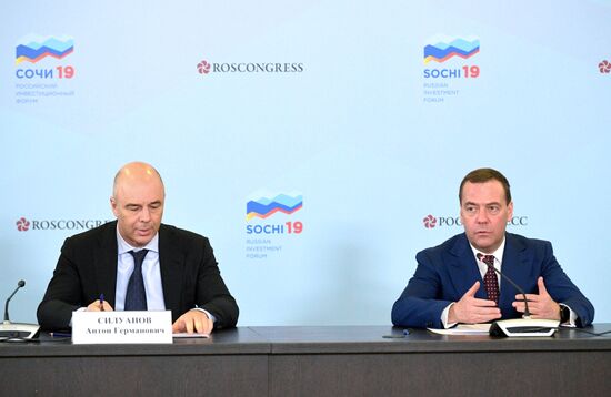 Prime Minister Dmitry Medvedev attends 2019 Russian Investment Forum in Sochi