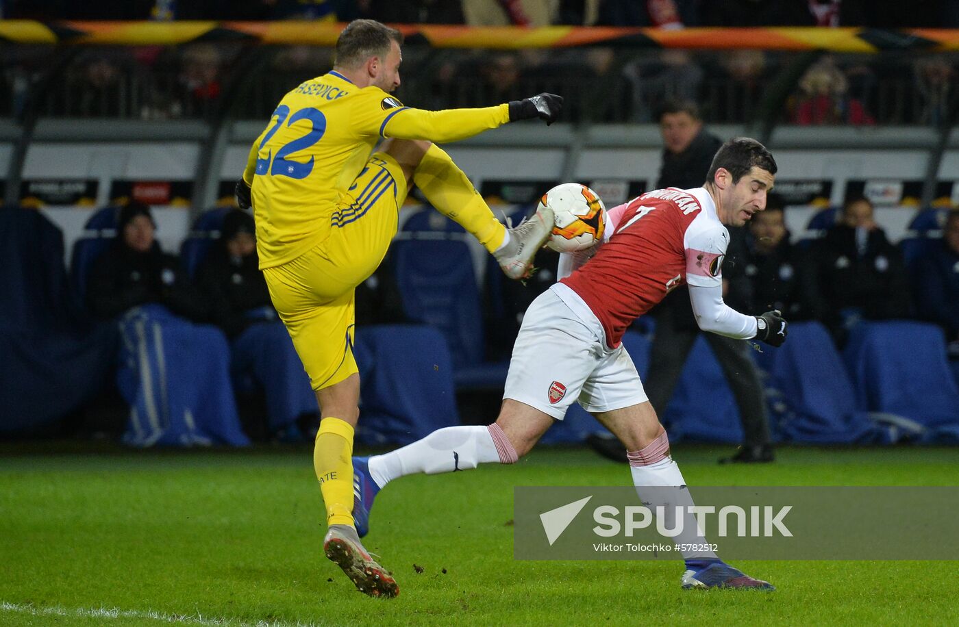 Belarus Soccer Europa League BATE - Arsenal
