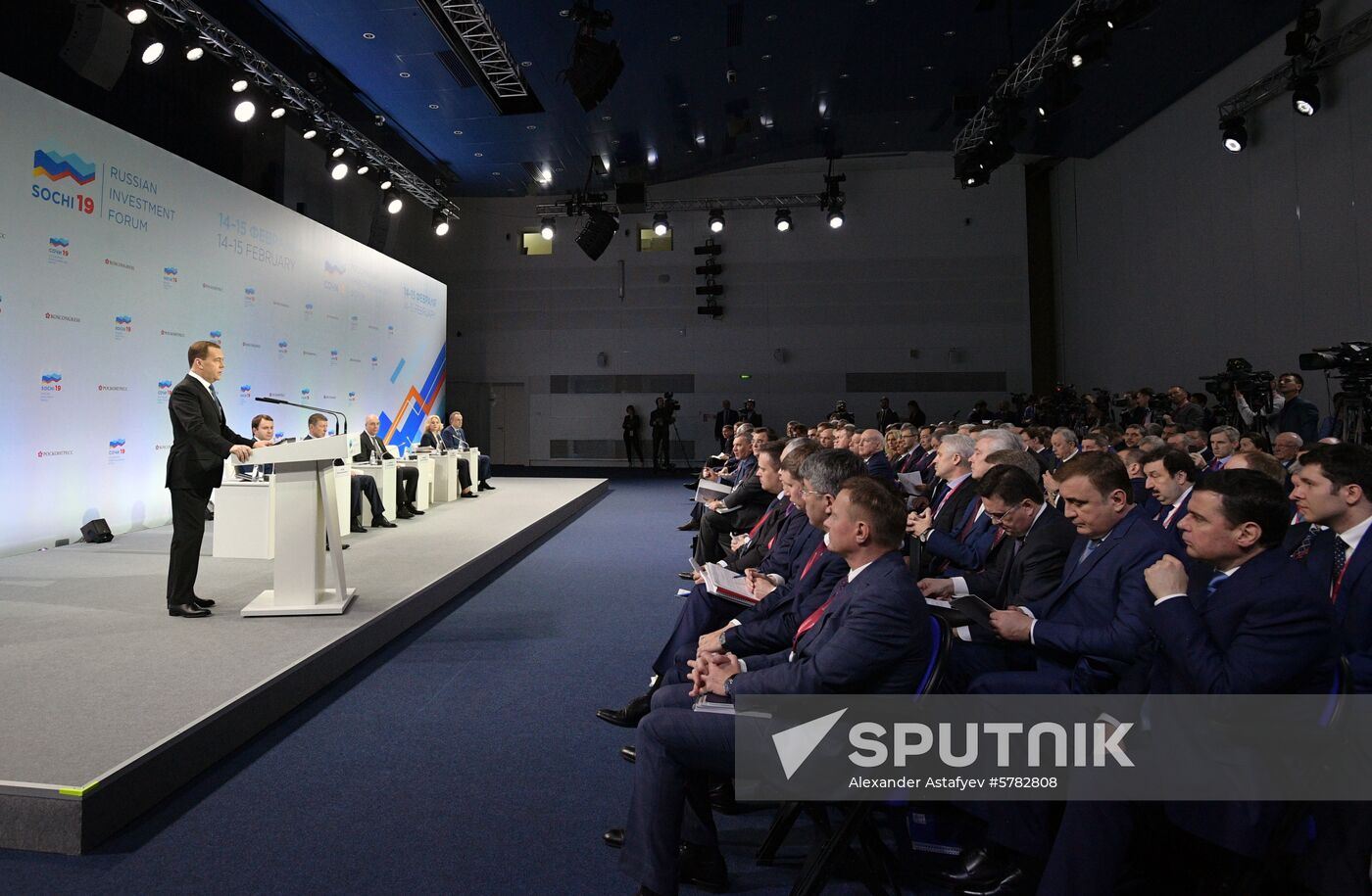 Prime Minister Dmitry Medvedev at Sochi Investment Forum 2019