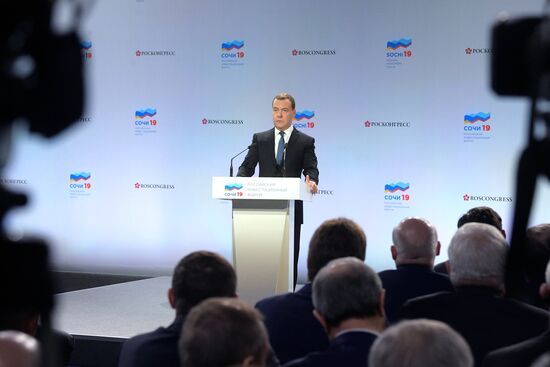 Prime Minister Dmitry Medvedev at Sochi Investment Forum 2019