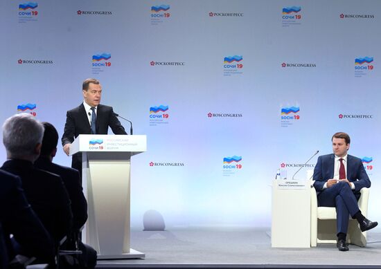 Prime Minister Dmitry Medvedev at Sochi Investment Forum 2019