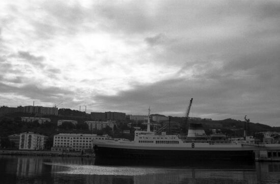 Diesel-electric ship Sakhalin-8