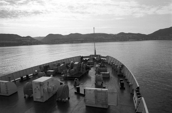 Diesel-electric ship Sakhalin-8