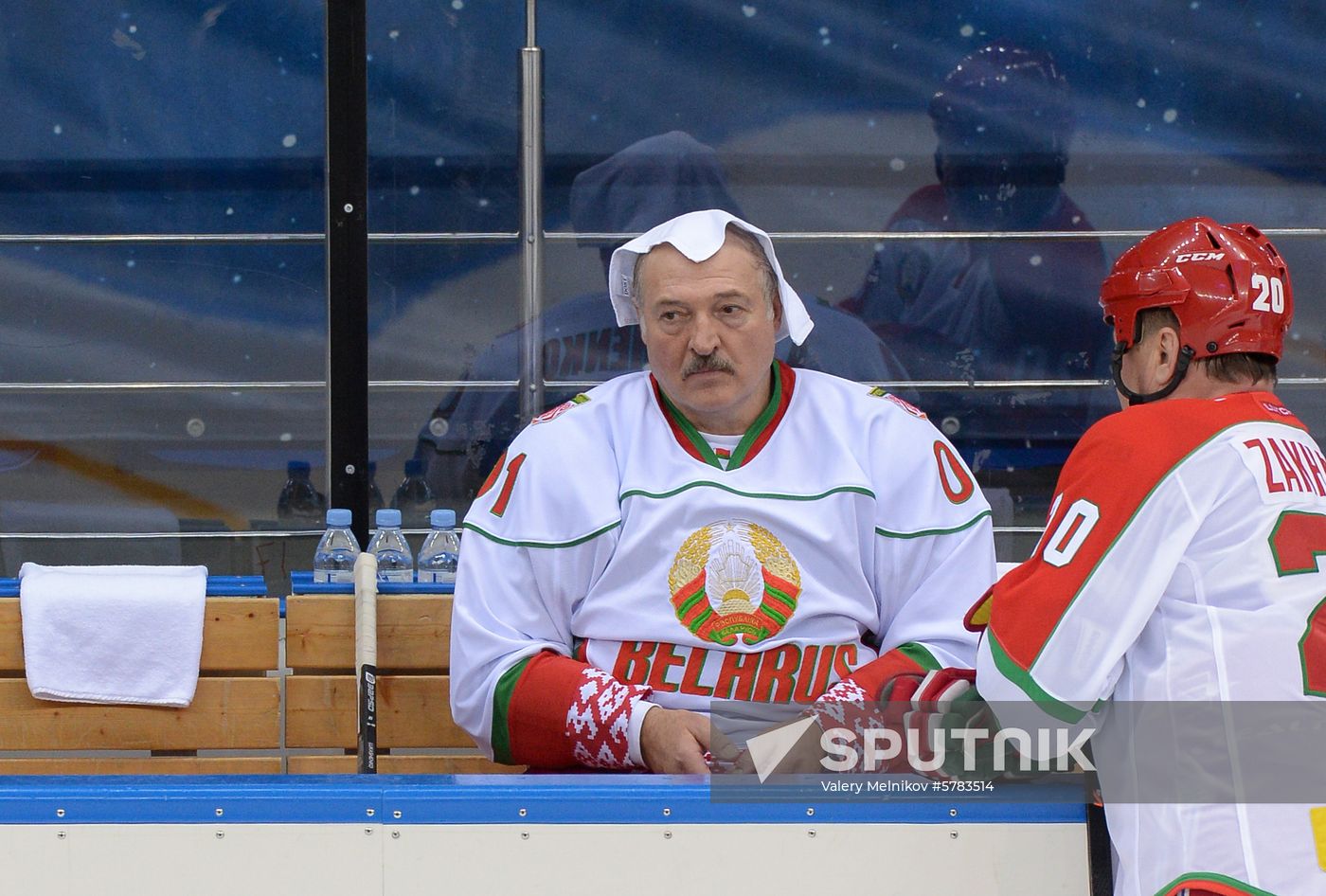 Russia Putin Lukashenko Ice Hockey
