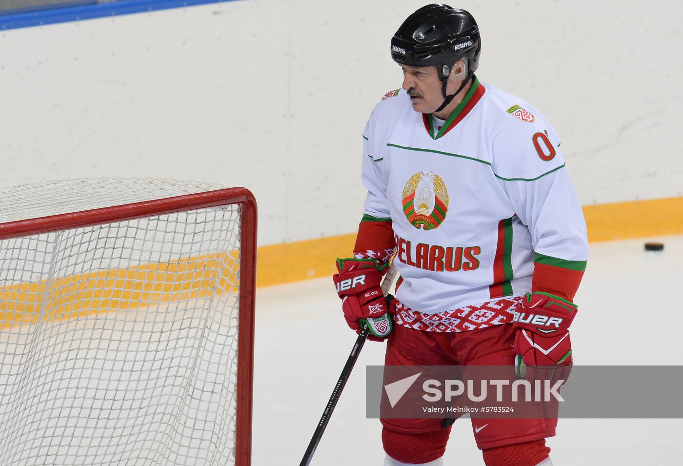 Russia Putin Lukashenko Ice Hockey