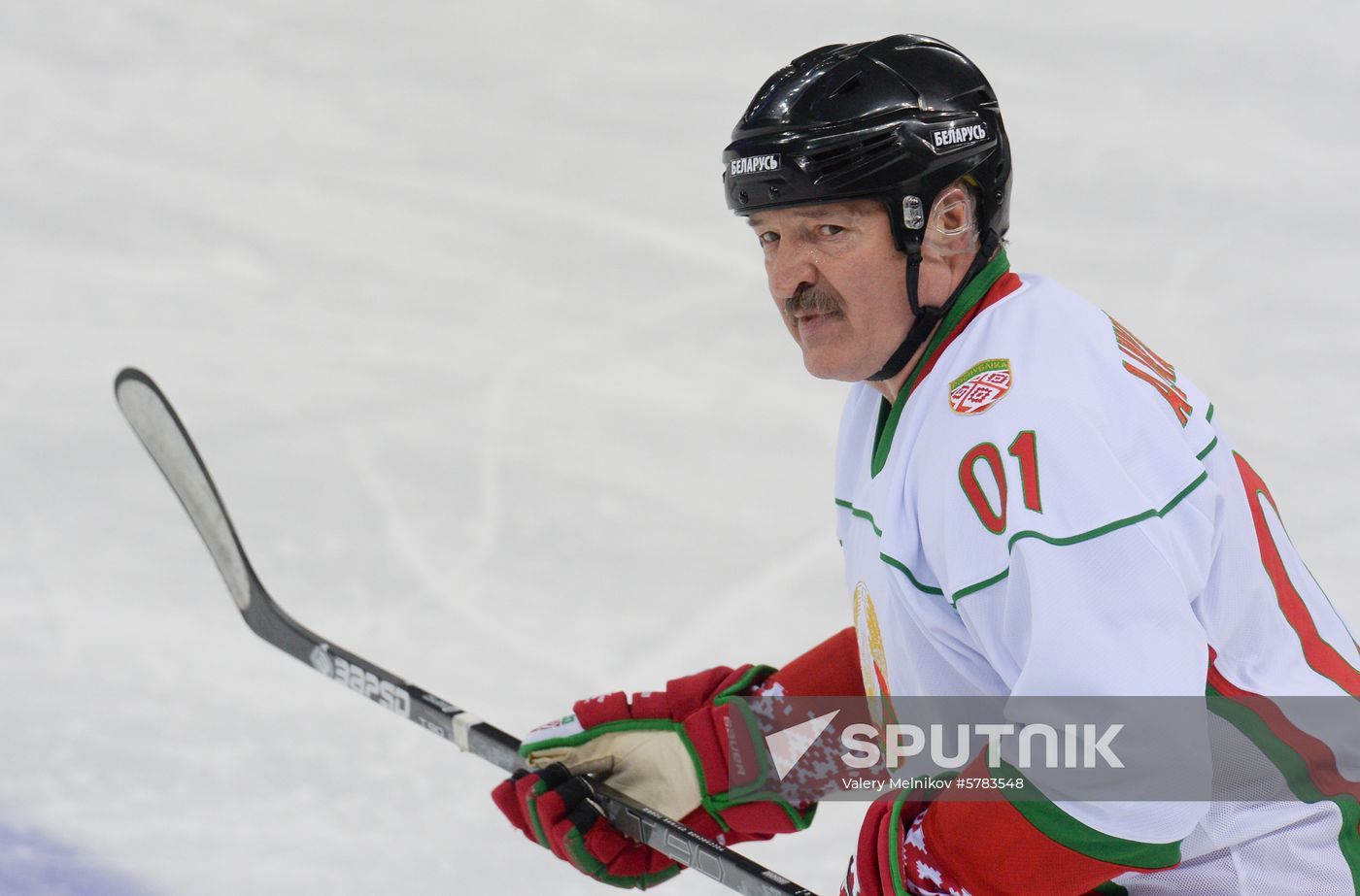 Russia Putin Lukashenko Ice Hockey