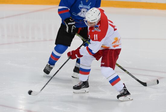Russia Putin Lukashenko Ice Hockey