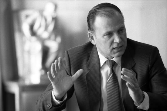 Oleg Shenin, first secretary of CPSU Khakassia Regional Committee