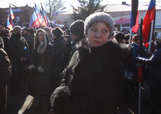 Ukraine DPR Debaltsevo Battle Anniversary 