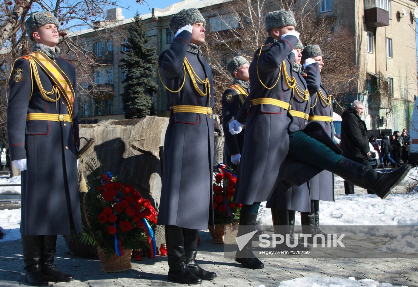 Ukraine DPR Debaltsevo Battle Anniversary 