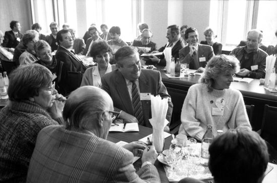 Delegation of members of French public visits USSR