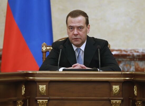 Prime Minister Dmitry Medvedev chairs Government meeting