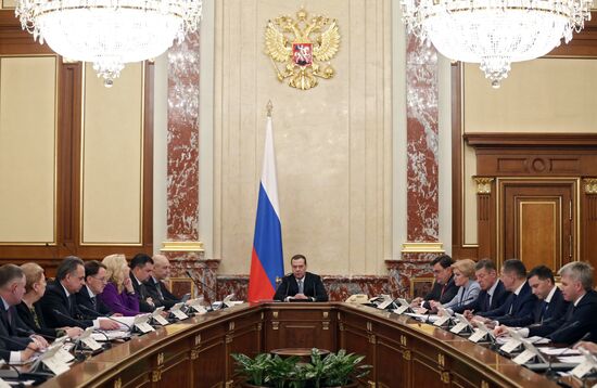 Prime Minister Dmitry Medvedev chairs Government meeting