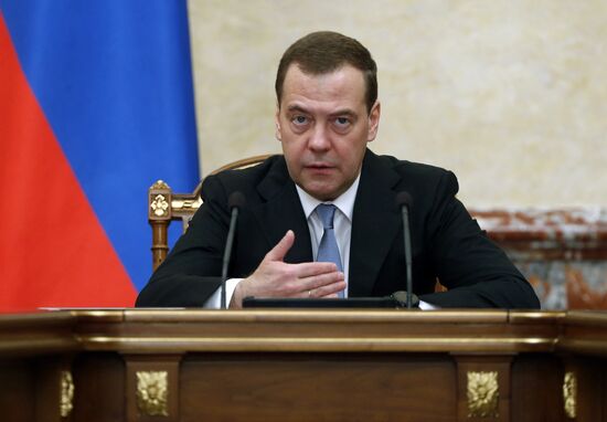 Prime Minister Dmitry Medvedev chairs Government meeting