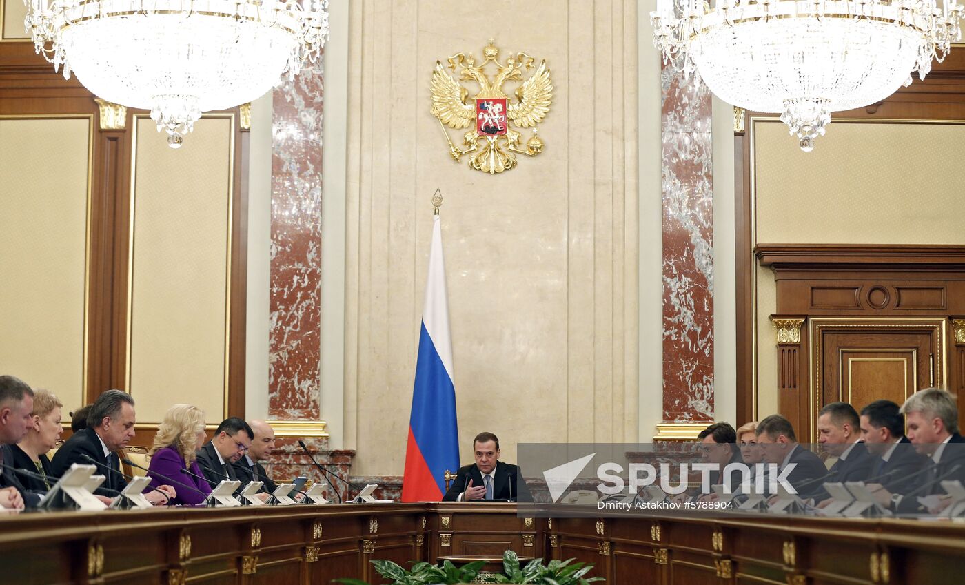 Prime Minister Dmitry Medvedev chairs Government meeting