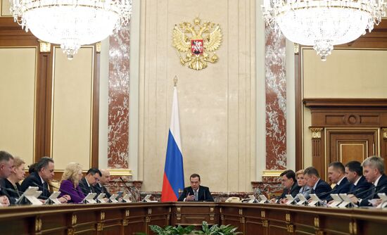 Prime Minister Dmitry Medvedev chairs Government meeting
