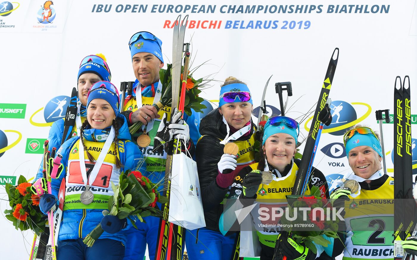 Belarus Biathlon European Championships Single Mixed Relay