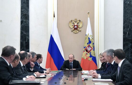 President Vladimir Putin chairs Security Council meeting