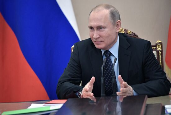 President Vladimir Putin chairs Security Council meeting