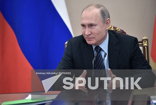 President Vladimir Putin chairs Security Council meeting