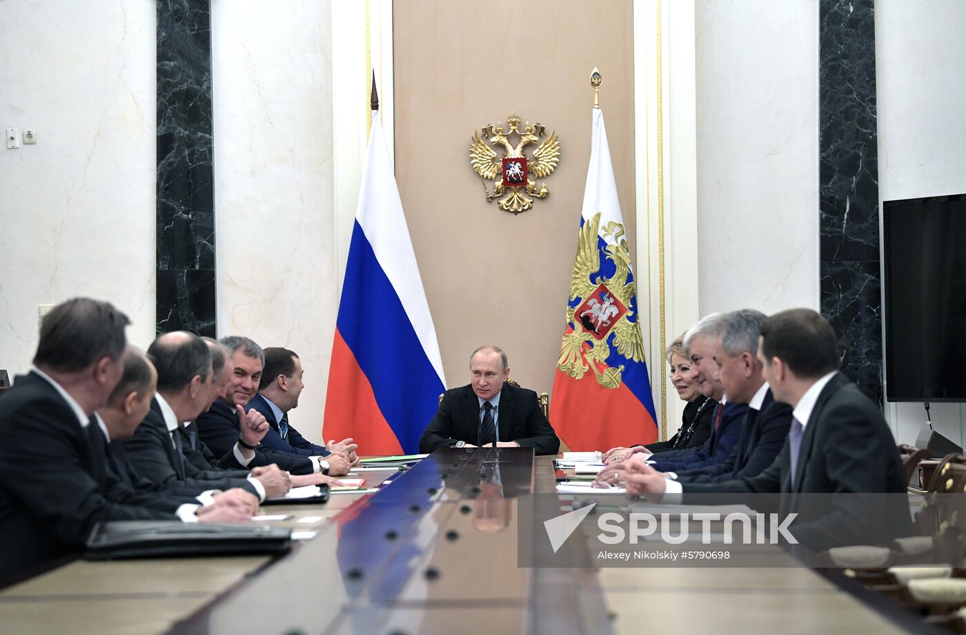 President Vladimir Putin chairs Security Council meeting