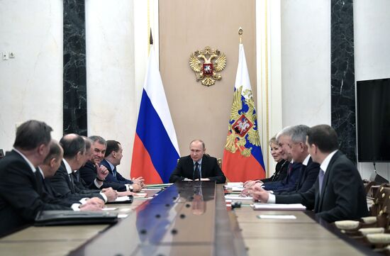 President Vladimir Putin chairs Security Council meeting
