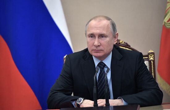 President Vladimir Putin chairs Security Council meeting