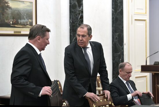 President Vladimir Putin chairs Security Council meeting