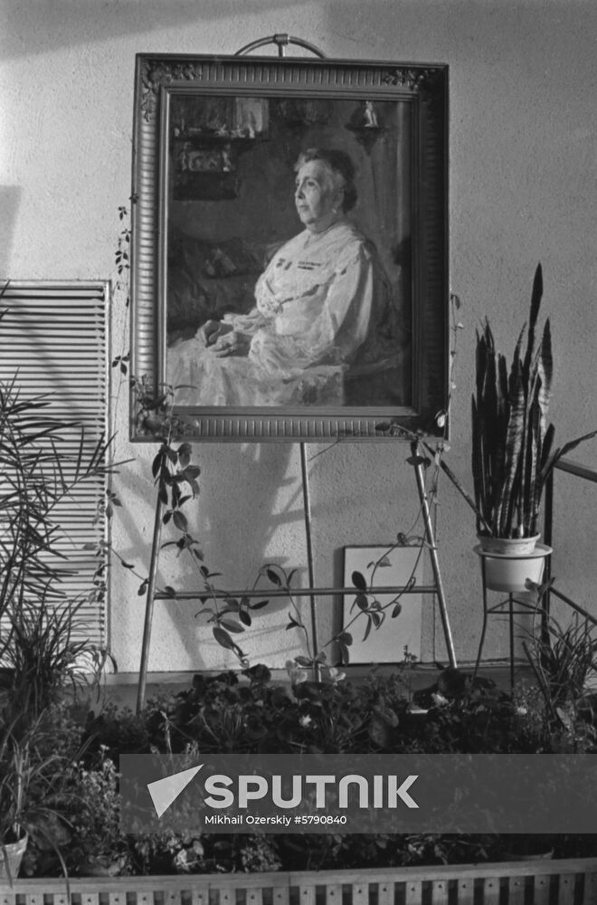 Portrait of Russian actress Alexandra Yablochkina