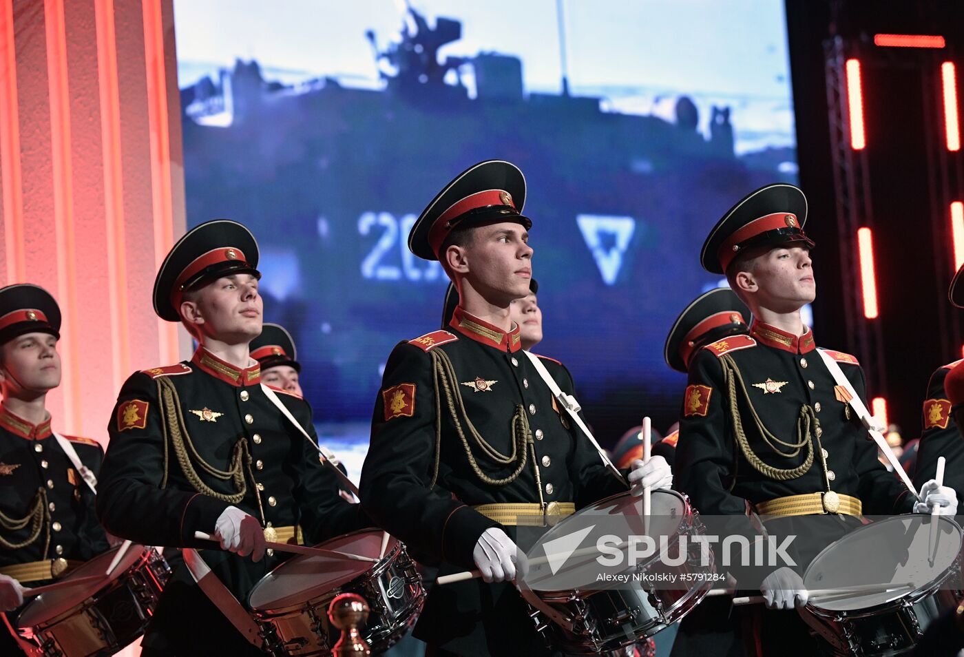 President Vladimir Putin speaks at gala evening to mark Defender of the Fatherland Day at Kremlin Palace