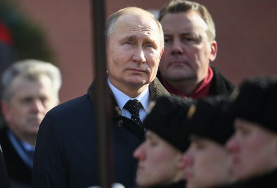 Russia Putin Defender Of The Fatherland Day