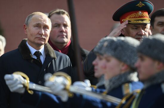 Russia Putin Defender Of The Fatherland Day